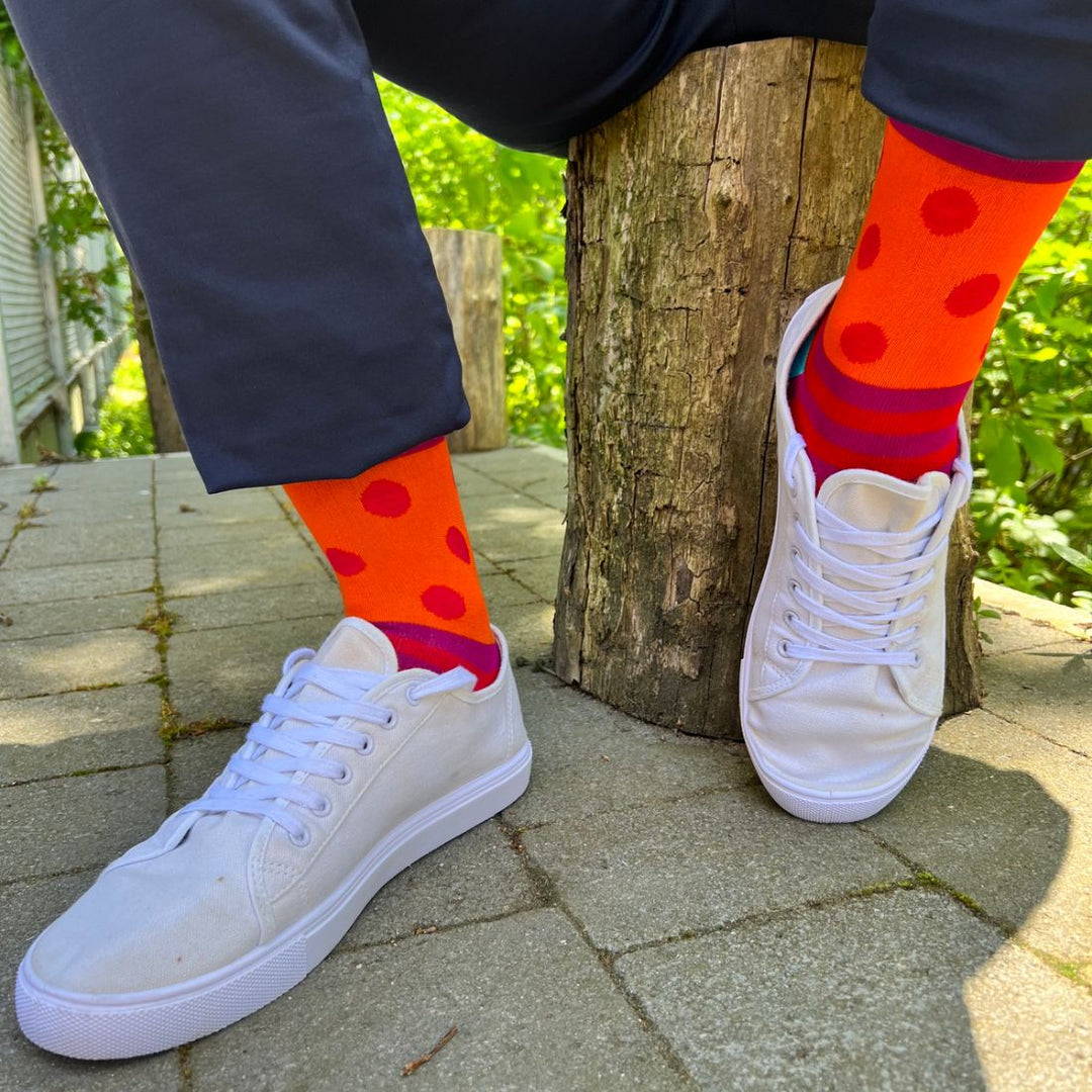 Stripe and Dot Bamboo Socks