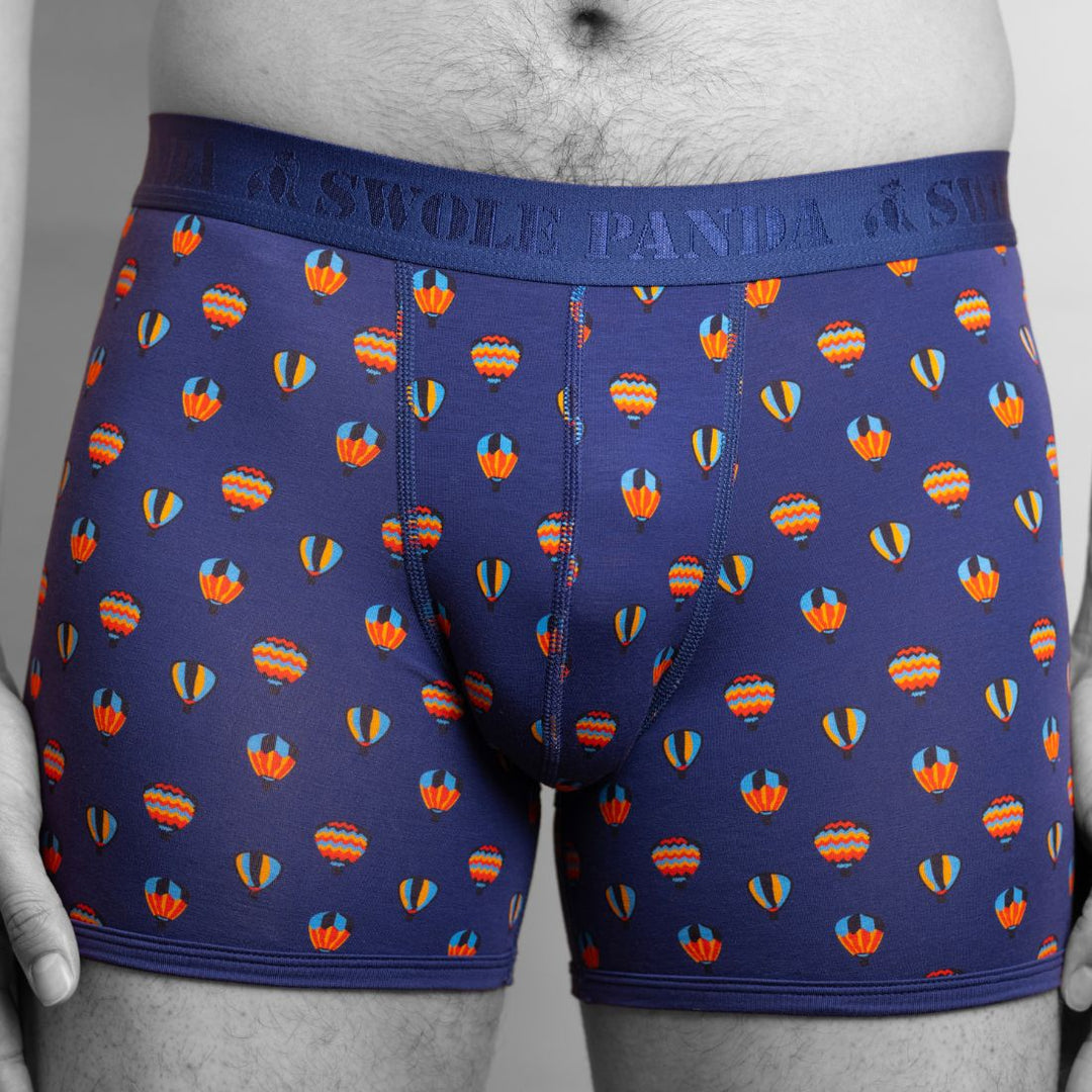 Bamboo Boxers 2 Pack - Navy / Hot Air Balloons