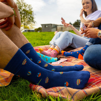 Hot Air Balloon Bamboo Socks