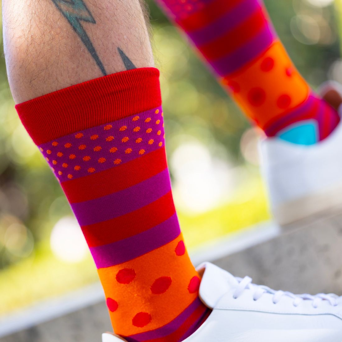 Stripe and Dot Bamboo Socks