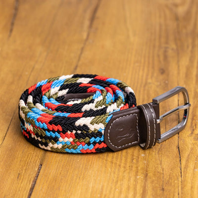 Woven Belt - Multi Block Zigzag