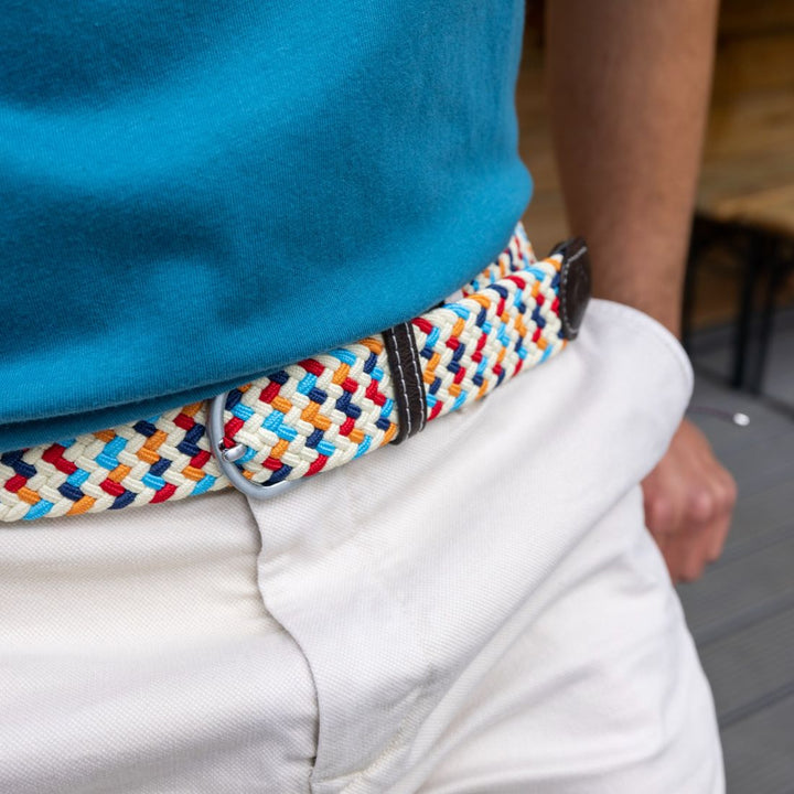 Woven Belt - Multicolour Zigzag