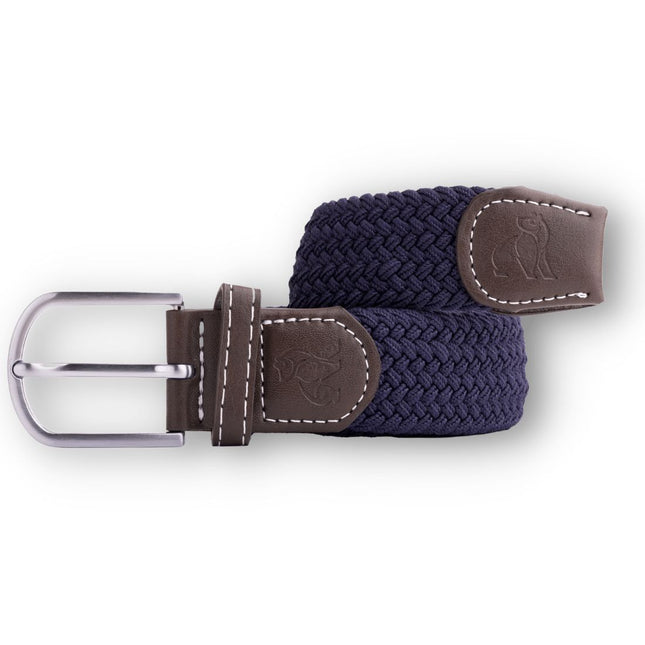 Womens Woven Belts - Woven Belt - Navy