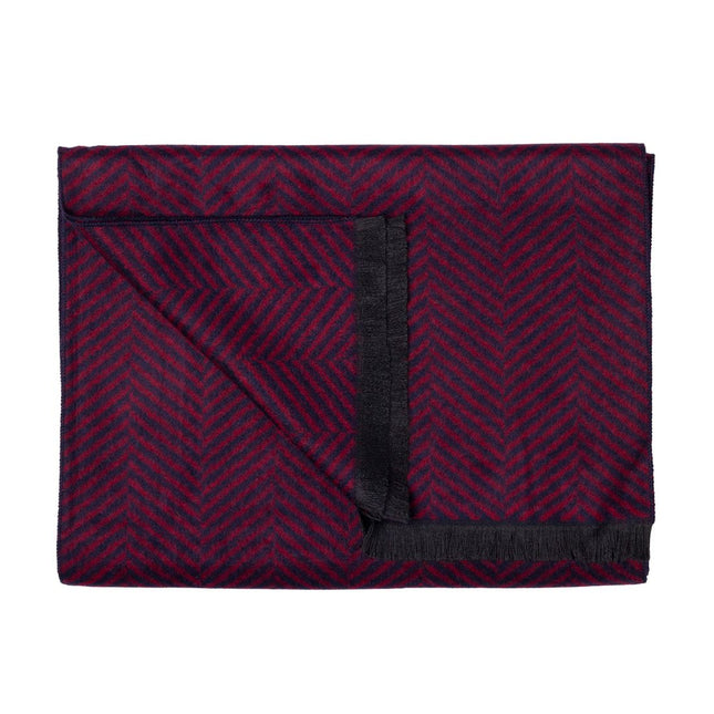 Bamboo Scarves - Red Herringbone Bamboo Scarf