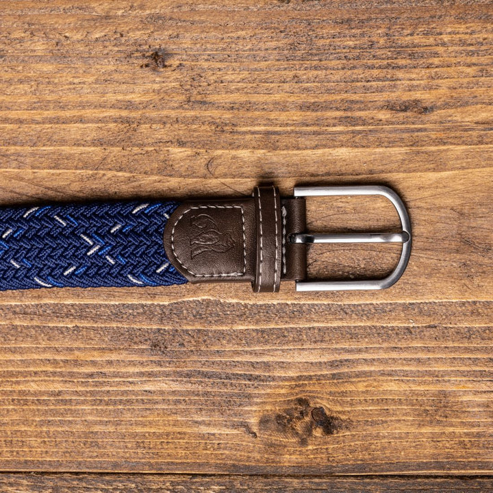 Woven Belt - Navy & White Dot