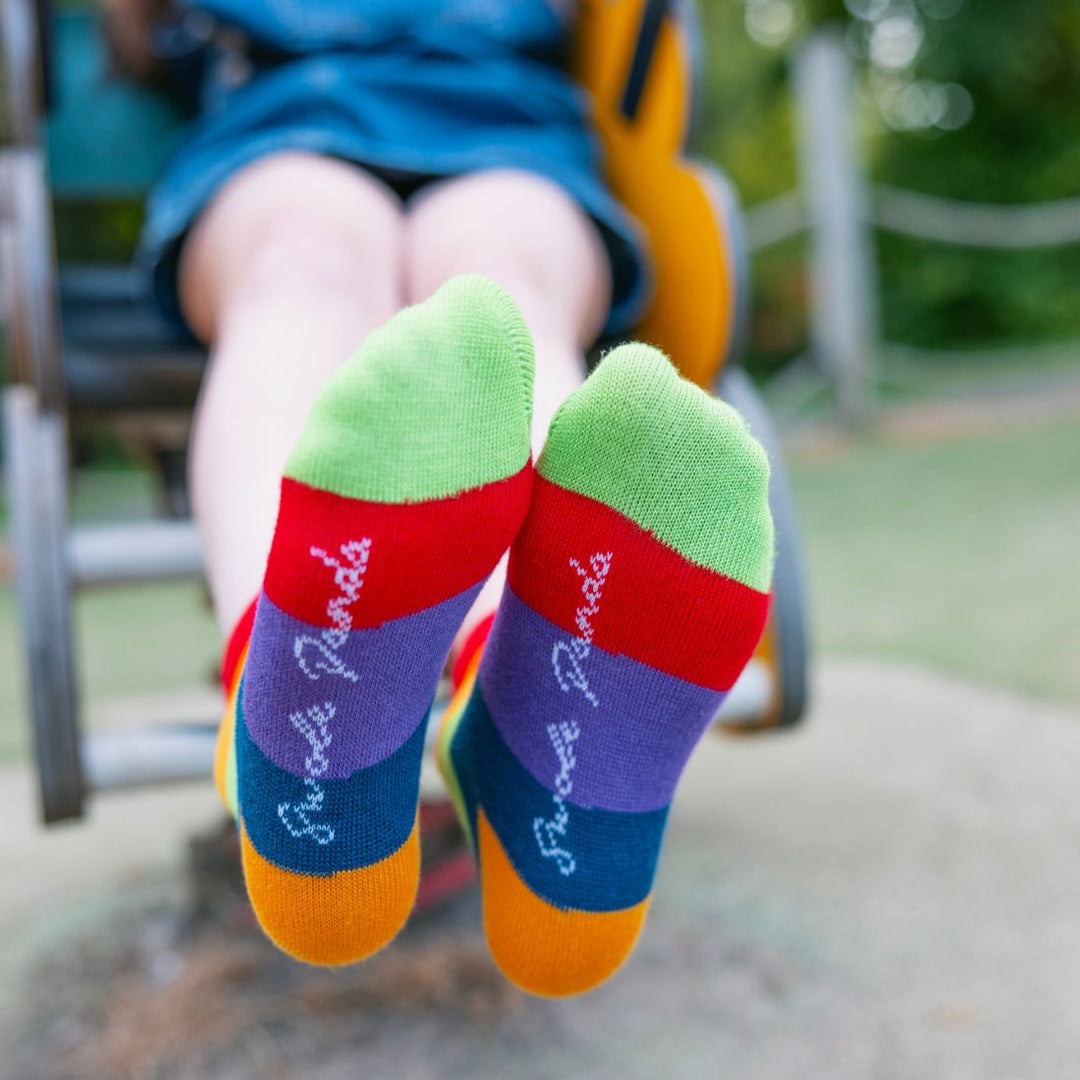 Children's Rainbow Stripe Bamboo Socks