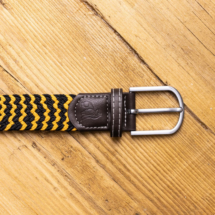 Woven Belt - Yellow Zigzag