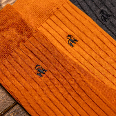 Burnt Orange Bamboo Socks