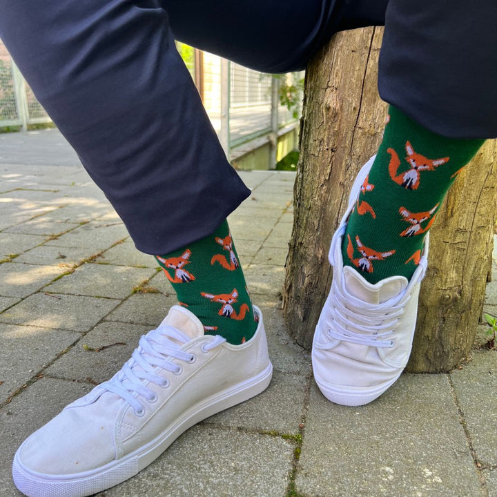 Fox Bamboo Socks (Comfort Cuff)