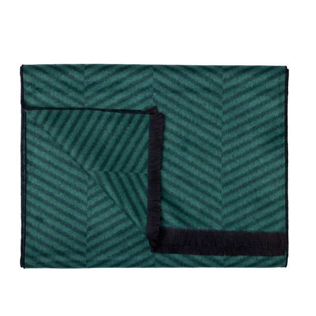 Bamboo Scarves - Green Herringbone Bamboo Scarf