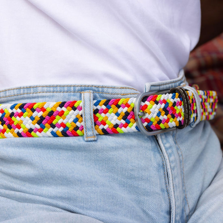 Woven Belt - Versicoloured Zigzag