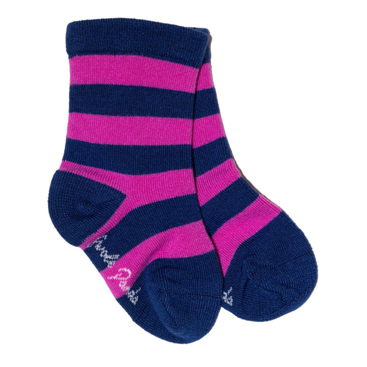 Children's Pink Stripe Bamboo Socks