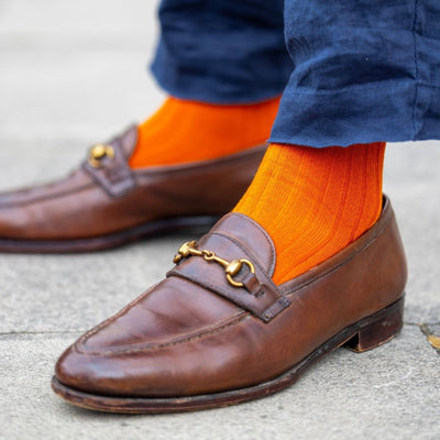 Burnt Orange Bamboo Socks