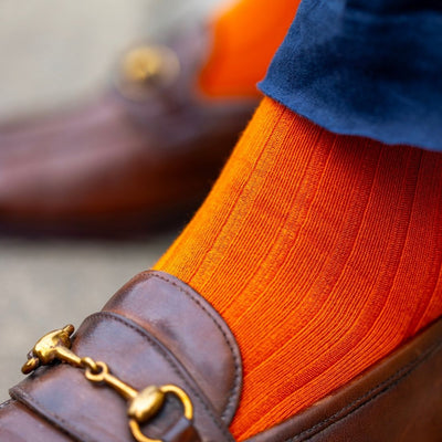 Burnt Orange Bamboo Socks