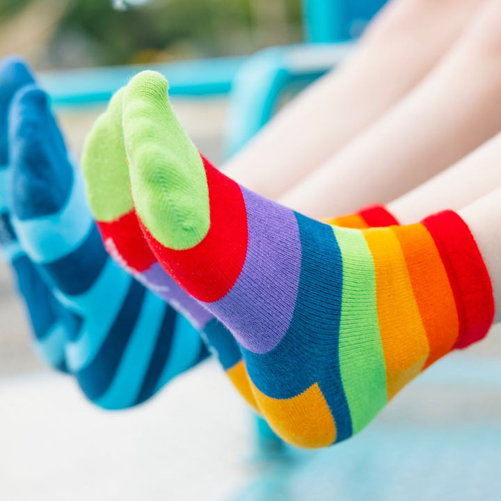 Children's Rainbow Stripe Bamboo Socks