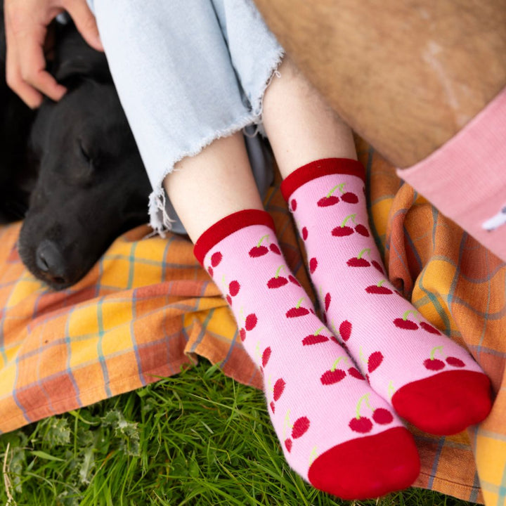 Cherry Bamboo Socks