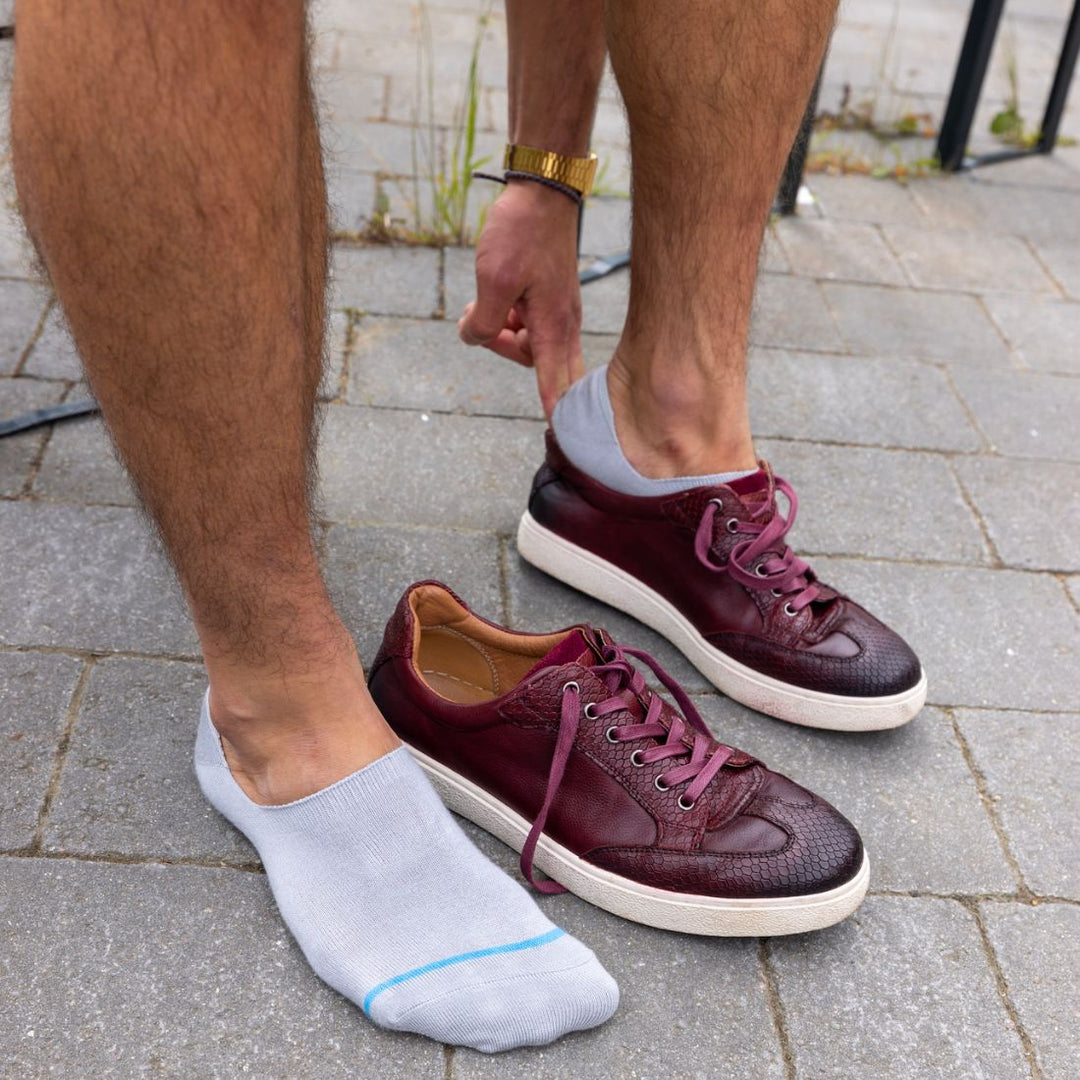 Light Grey "No-Show" Bamboo Socks