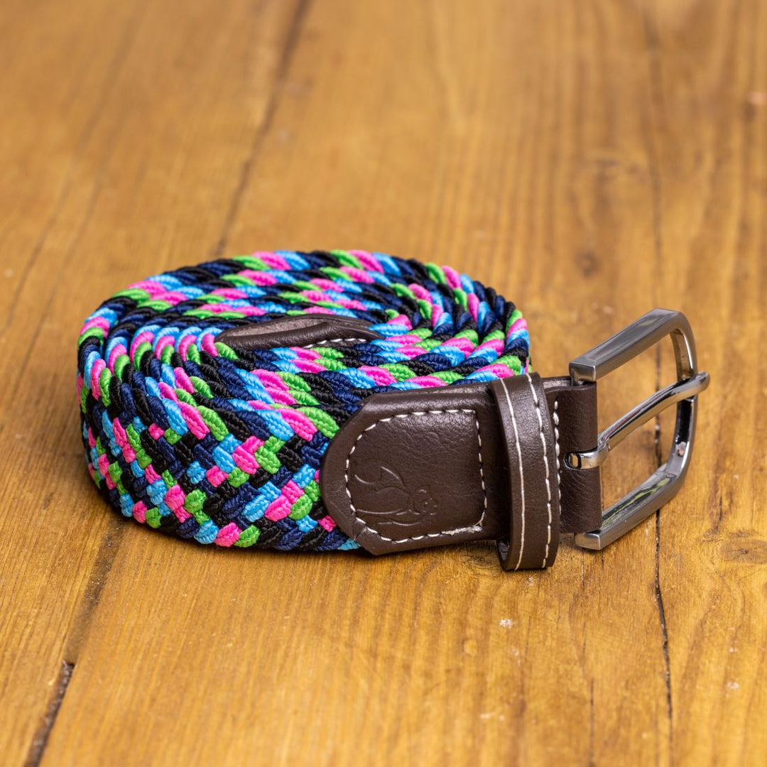 Woven Belt - Neon Zigzag