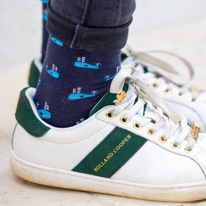 Whale Bamboo Socks