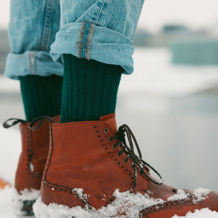 Racing Green Bamboo Boot Socks