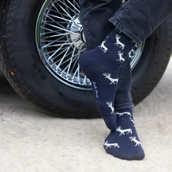 Stag Bamboo Socks (Comfort Cuff)