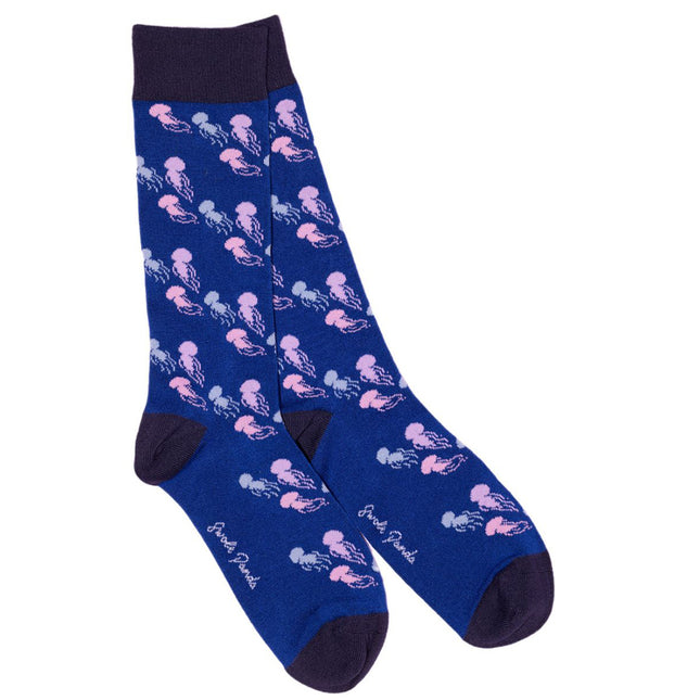 Funky Mens Socks - Jellyfish Bamboo Socks