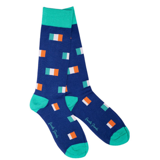 Funky Mens Socks - Irish Flag Bamboo Socks