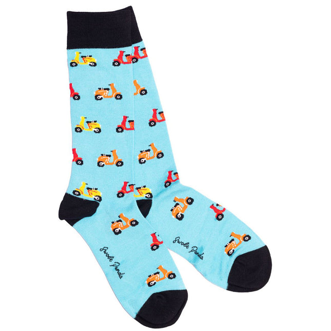 Funky Mens Socks - Scooter Bamboo Socks