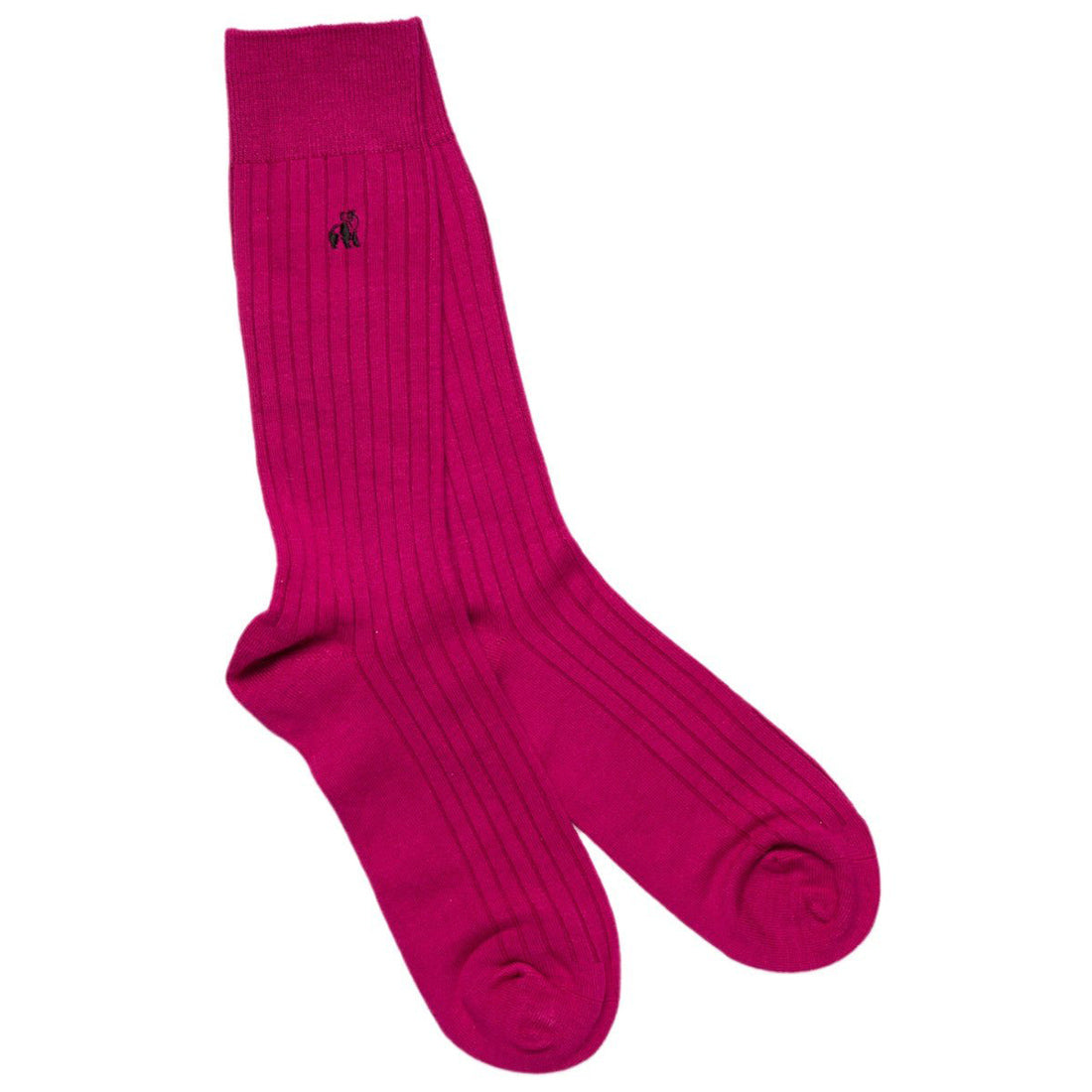 Cerise Bamboo Socks (Comfort Cuff)