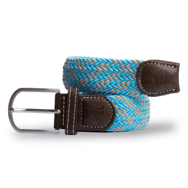 Womens Elastic Belt - Woven Belt - Sky Blue Fine Weave