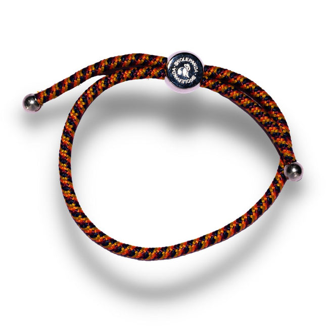 Rope Bracelets Made from Recycled Plastic Bottles - Rope Bracelet - Orange / Yellow Zigzag