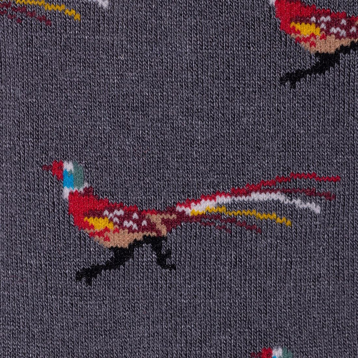 Grey Pheasant Bamboo Socks