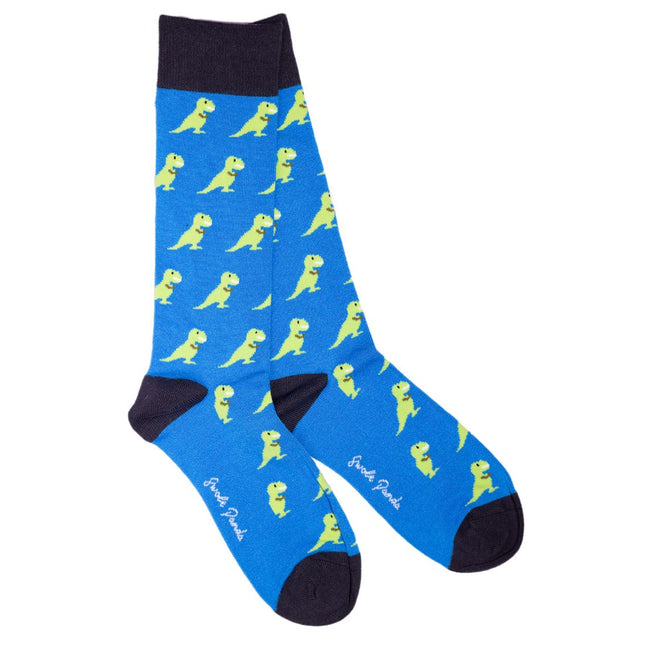 Funky Mens Socks - T-Rex Bamboo Socks