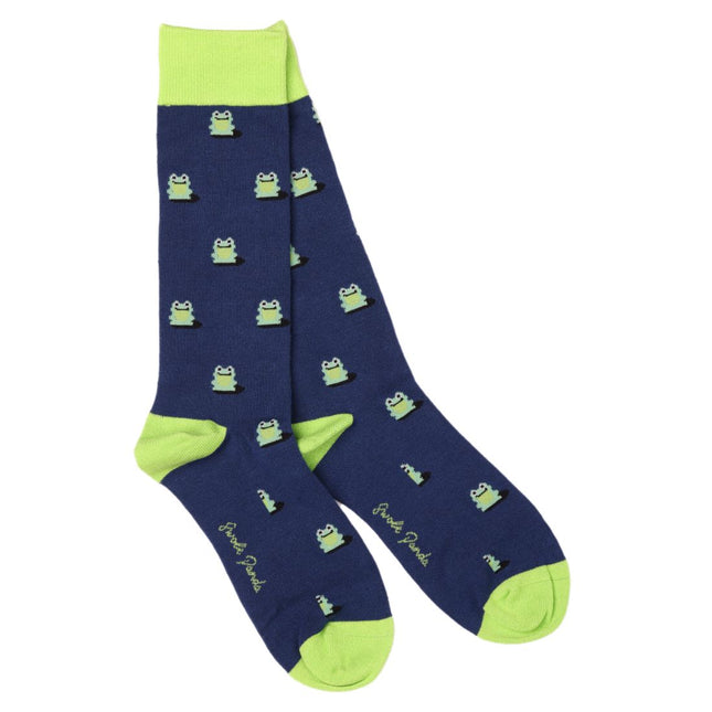 Funky Mens Socks - Frog Bamboo Socks