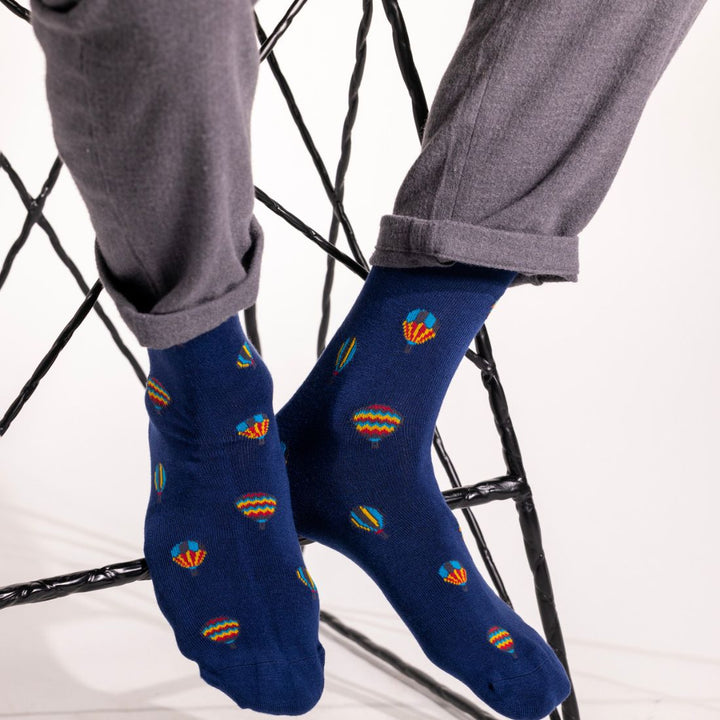 Hot Air Balloon Bamboo Socks