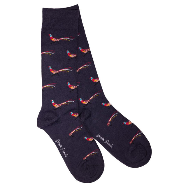 Women's Comfort Cuff Bamboo Socks - Pheasant Bamboo Socks (Comfort Cuff)