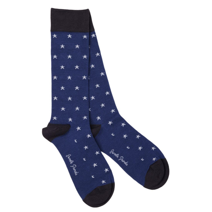 Star Christmas Sock Box - 1 Pair of Bamboo Socks (His)