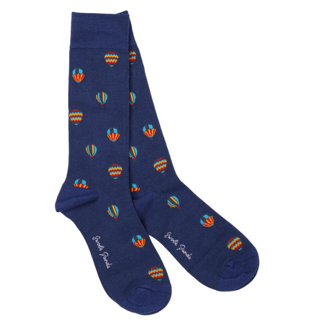 Funky Mens Socks - Hot Air Balloon Bamboo Socks