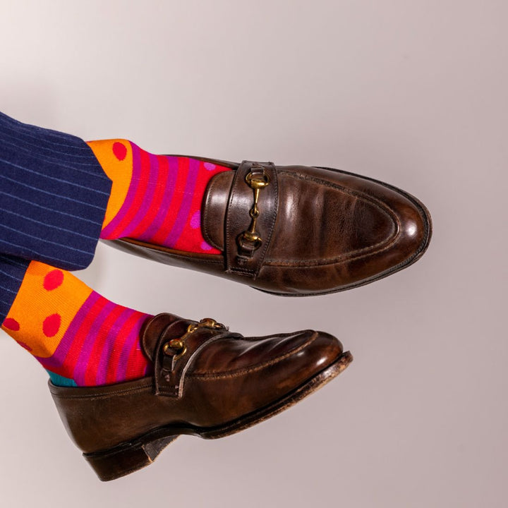 Stripe and Dot Bamboo Socks