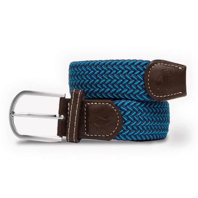 Stylish Polo Belts For Men - Woven Belt - Royal Blue Fine Weave