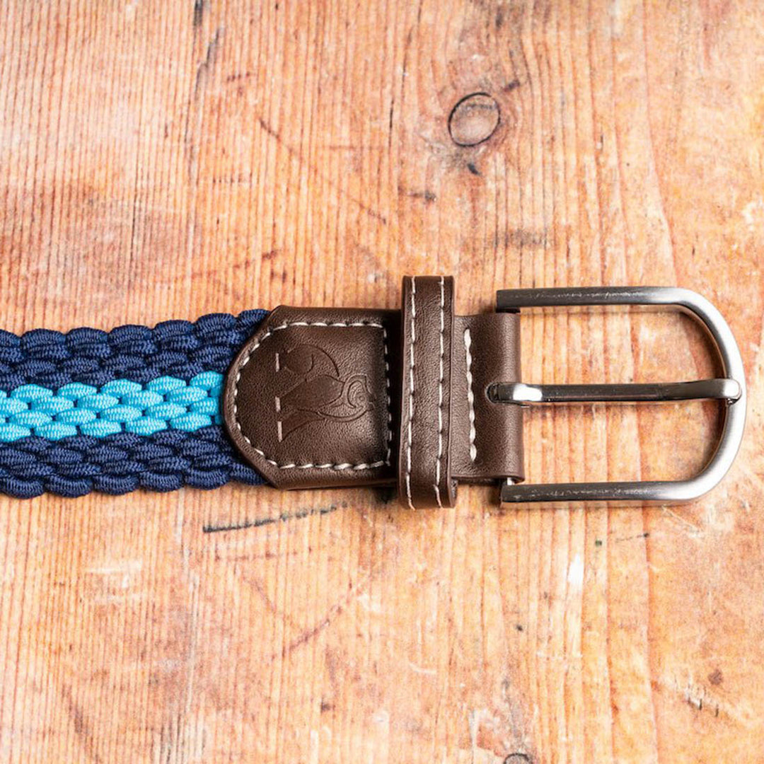 Woven Belt - Sky Blue Stripe