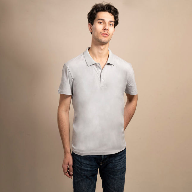 All Clothing - REFIBRA™ Polo Shirt (Stone Grey)