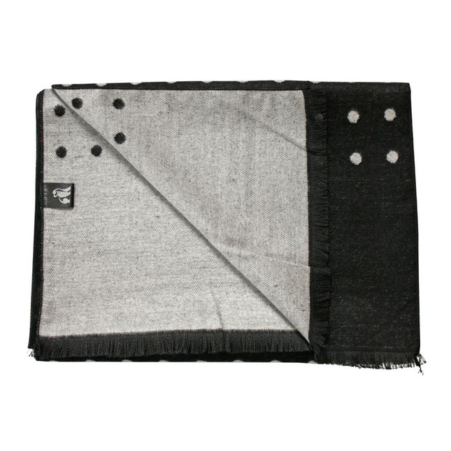 Bamboo Scarves - Black and White Spot Bamboo Scarf