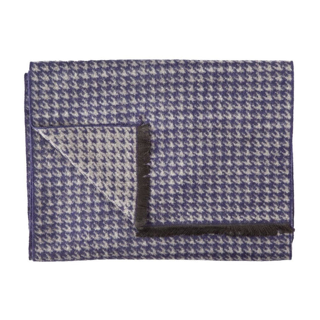 Bamboo Scarves - Blue Houndstooth Bamboo Scarf