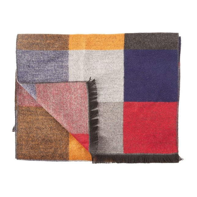 Bamboo Scarves - Multi Coloured Check Bamboo Scarf