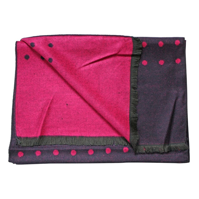 Bamboo Scarves - Navy and Pink Spot Bamboo Scarf