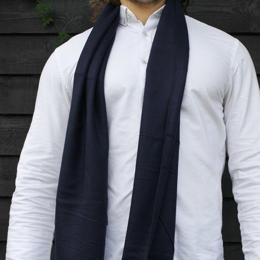 Navy Bamboo Scarf