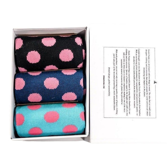 Bamboo Sock Gift Boxes and Bundles - Simply Style Sock Box - 3 Pairs of Bamboo Socks (Hers)