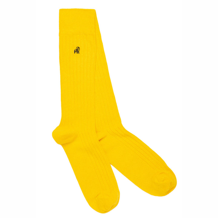 Banana Yellow Bamboo Socks