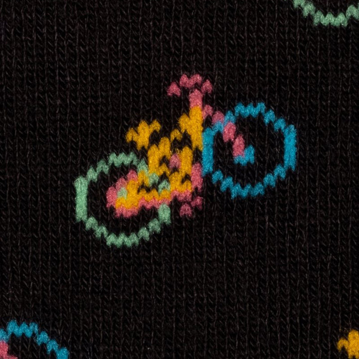 Black Bicycle Bamboo Socks